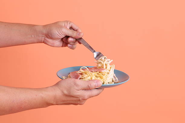 istock Creamy Spaghetti Carbonara 2213341317