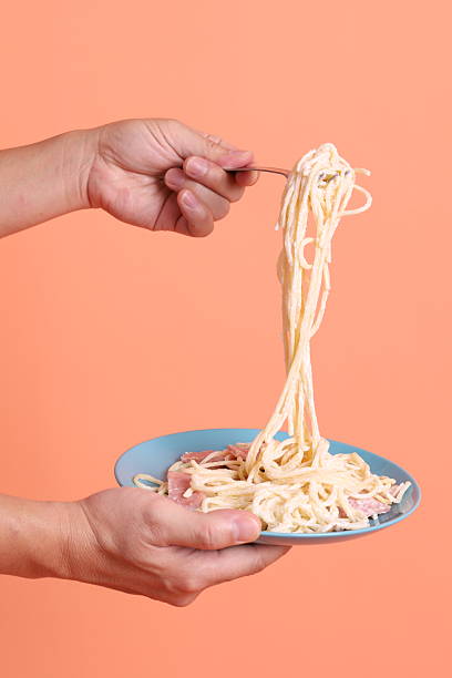 istock Creamy Spaghetti Carbonara 2213341319