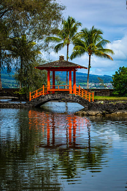 istock Iconic Orange Footbridge, Hilo, Hawaii 2 2213342751