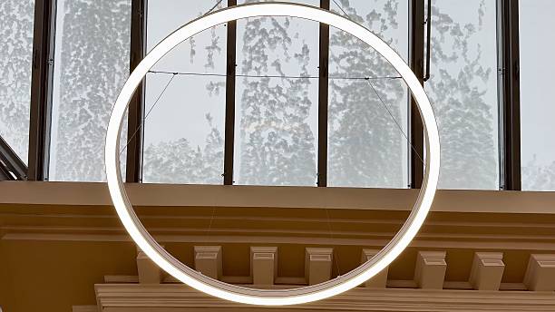istock A Modern Circular Pendant Light Designed for an Artistic and Aesthetically Pleasing Setting 2213354196
