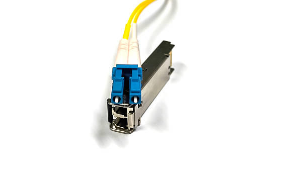 istock Fiber optic network connection. Signal transmission equipment. 2213354991