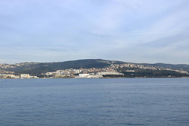 a view to Tangier from the sea, Morocco