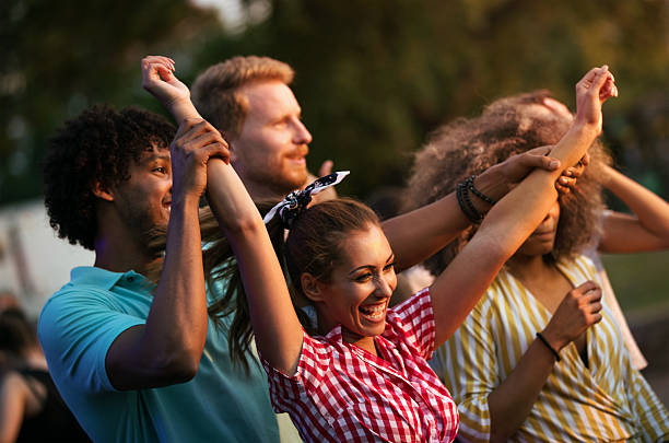 istock Group of dancing a concert. 2213368957