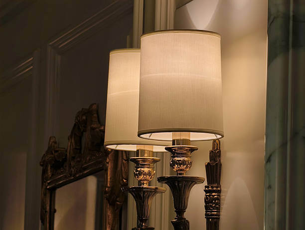 istock electric lamp mounted on wall 2213380454