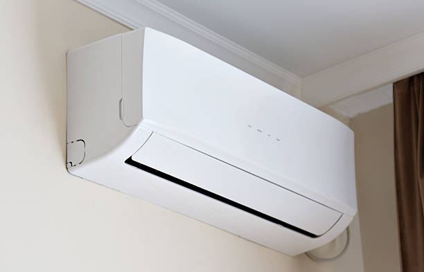 istock Air conditioner close-up on the wall 2213393893