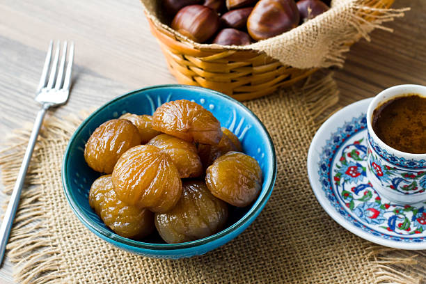 Turkish Candied Chestnuts Bowl