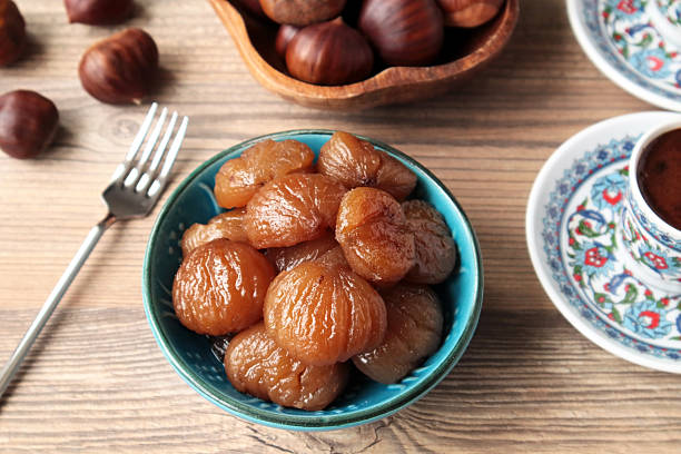 istock Turkish Candied Chestnuts Bowl 2213395786