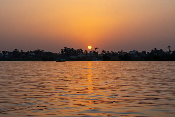 istock Beautiful colourful sunset over Nile River in Luxor, Egypt. 2213397586