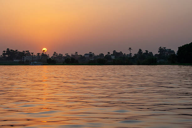 istock Beautiful colourful sunset over Nile River in Luxor, Egypt. 2213397592