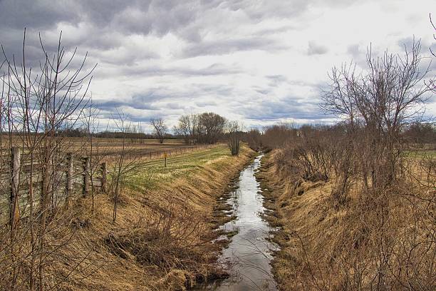 istock Drainage Ditch Along Wiouwash Trail 2213403003