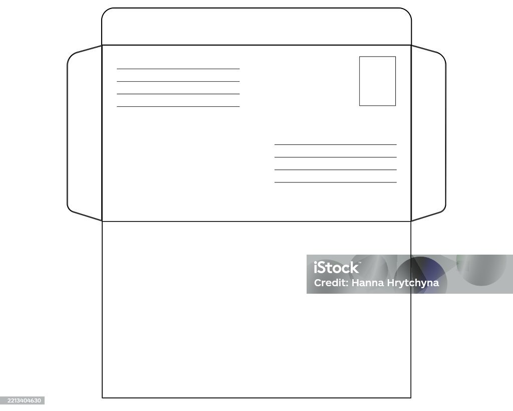 Envelope A Linear Vector Scan For An Envelope Do It Yourself Stock ...
