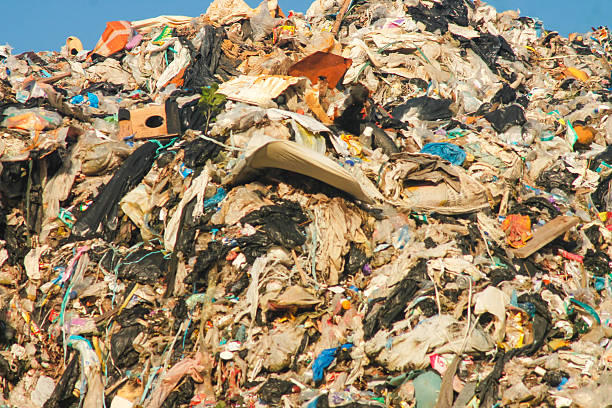 istock Garbage pile in trash dump or landfill. Pollution concept. 2213408045