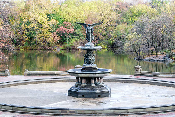 Autumn in New York City. Central Park. Manhattan. Bethesda terrace.