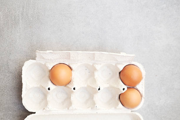 organic eggs in a carton