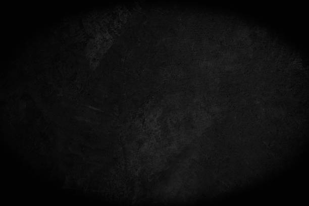 istock Close up retro plain dark black cement concrete wall background texture for show or advertise or promote product and content on display. Color old concrete wall design vintage grunge element blank. 2213421871