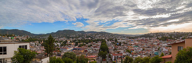 istock Cityscape of tlaxcala, mexico, under a cloudy sky 2213422013