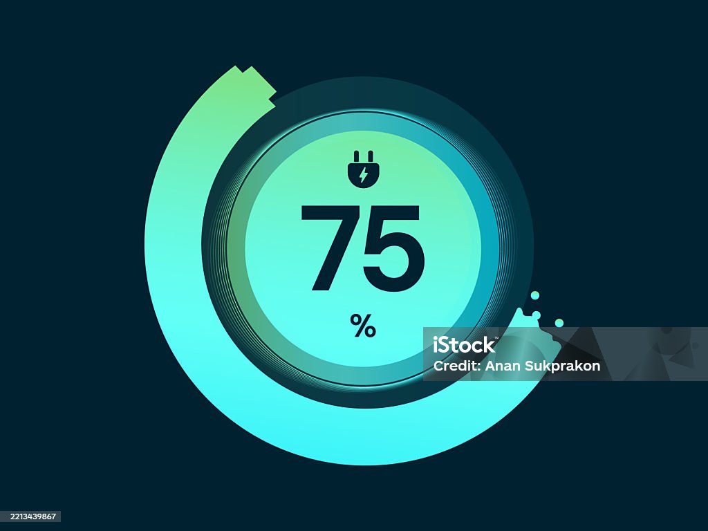Battery Loading Vector Electric Vehicle Battery Charging Status Interface With Battery ...