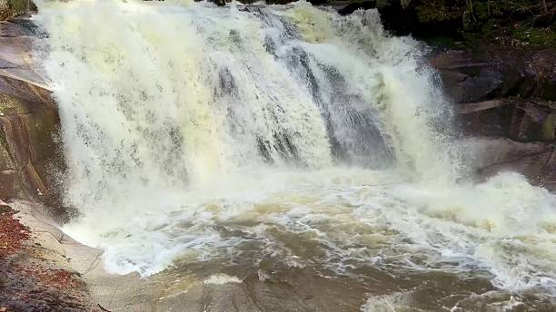 istock A Captivating Waterfall Cascading Beautifully Over Rocky Terrain Creates a Stunning View 2213448305
