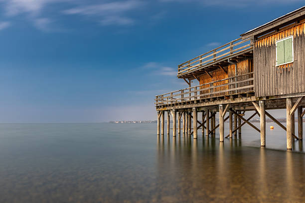 istock Bathing hut at Lake Constance 2213449046
