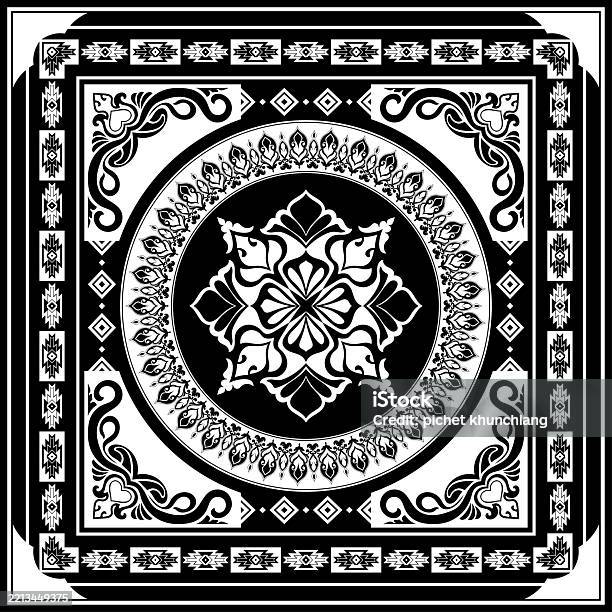 White Abstract Square Carpet Pattern Decorative Pattern Stock ...
