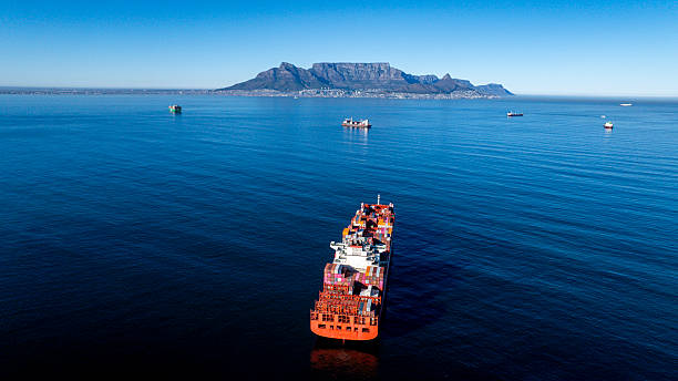 istock Shipping activity in Cape Town's Table Bay aerial view 2213450119