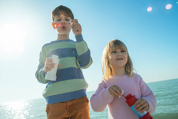 Children on the beach