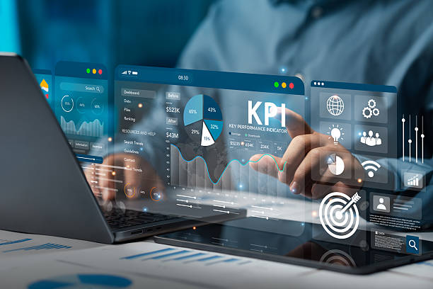 istock KPI key performance indicator The concept of analyzing dashboards of key performance indicators (KPIs) using Business Intelligence (BI) systems to measure performance against planned targets, success. 2213458744