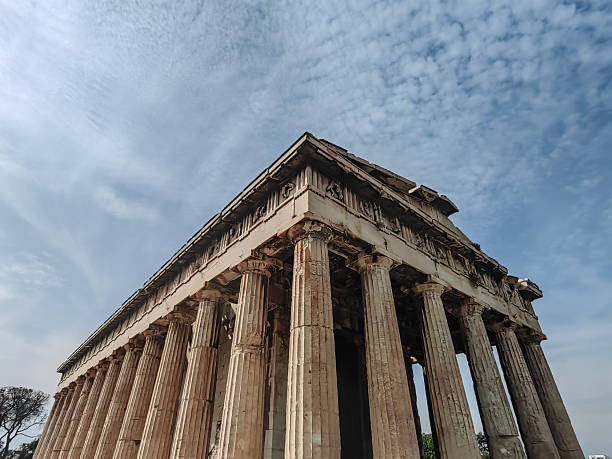 istock Details of the acropolis area temples ancient Greece. 2213459653