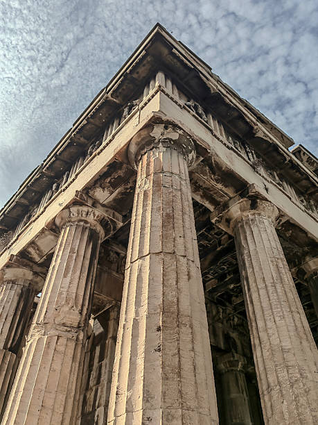 istock Details of the acropolis area temples ancient Greece. 2213459764