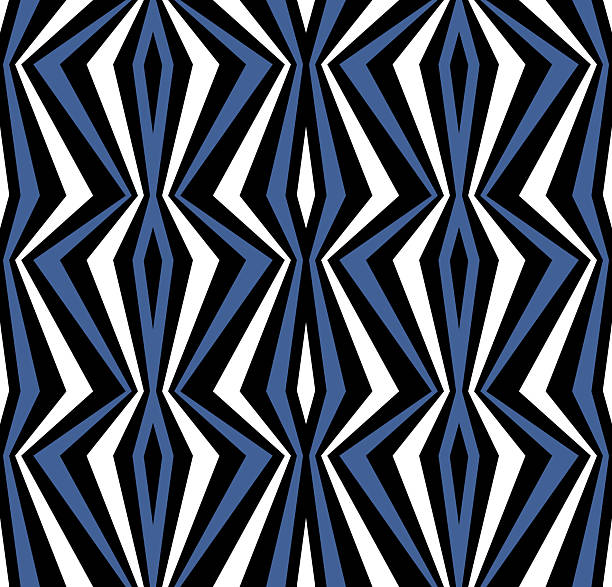 istock Striped pattern with an abstract design of vertical zigzag stripes in a modern ethnic style. 2213463379