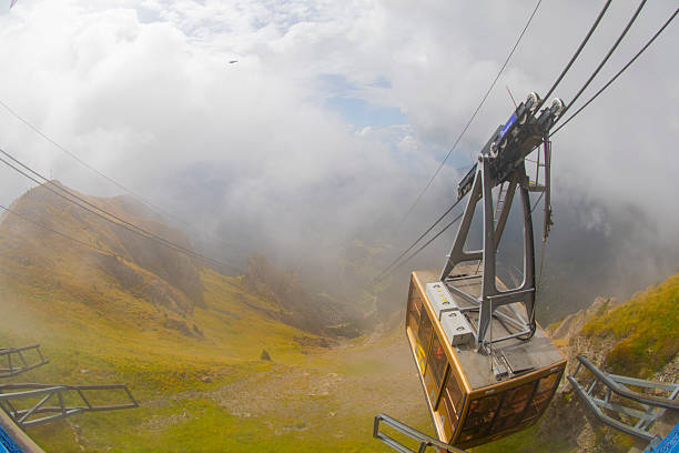 Tram at Mount Pilatus, Switzerland.