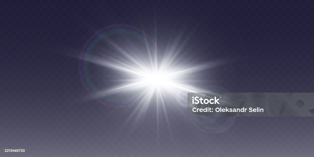 Magic Flash Background White Bright Flash Of A Star Magic Light Effect Stock Illustration ...