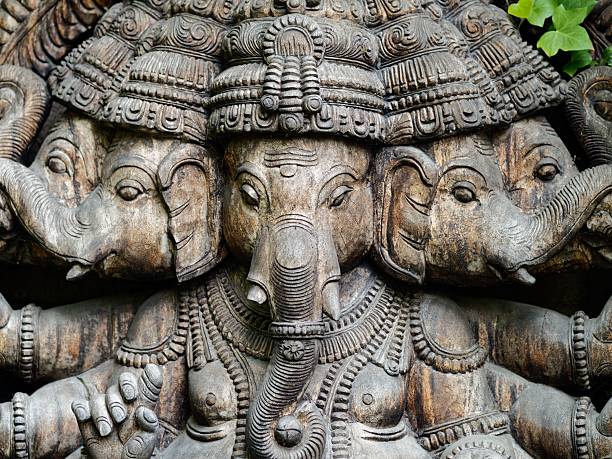 istock Intricate Elephant Deity Stone Carving 2213466443