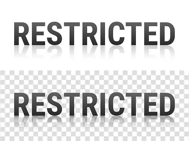 Restricted Texture Free restricted movie logo use for movie poster etc Vector Images ...