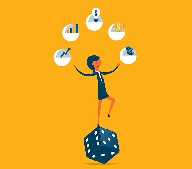 istock Investment risk - Businesswoman 2213470221