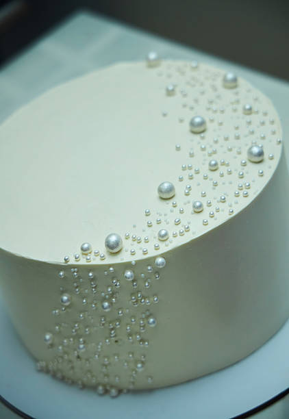 istock A delicious white cake. Confectionery product 2213472454