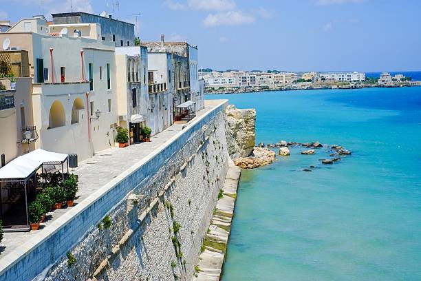 istock Coastal architecture in Otranto, Italy. 2213474851