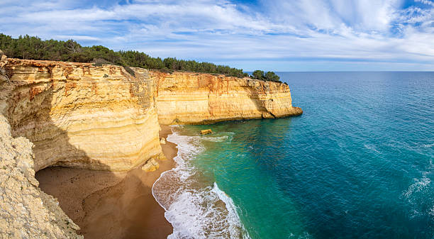 istock Praia da Corredoura, a sheltered beach in the Algarve (Portugal) 2213476177
