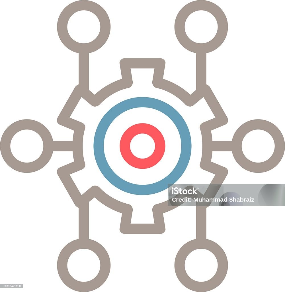 Ai Algorithm Line Multi Color Stock Illustration - Download Image Now ...