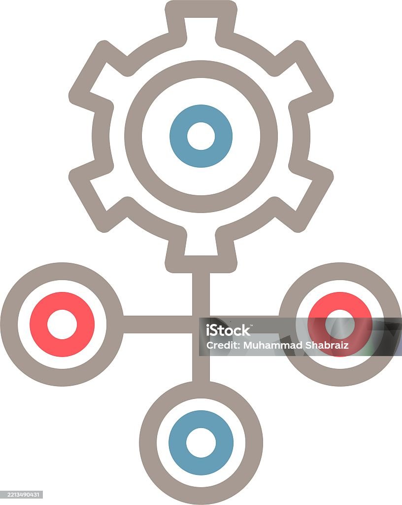 Flowline Work Work Flow Line Multi Color Stock Illustration - Download Image Now ...
