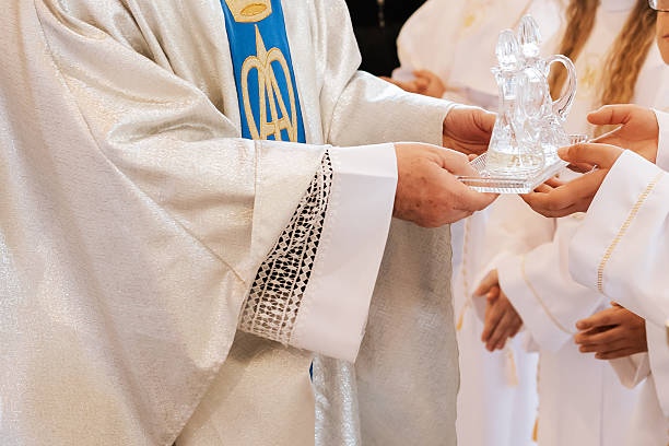 istock First Holy Communion Gifts on Display for Catholic Celebration 2213493146