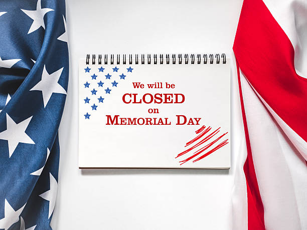 istock We will be closed on Memorial Day. Sign board 2213494394