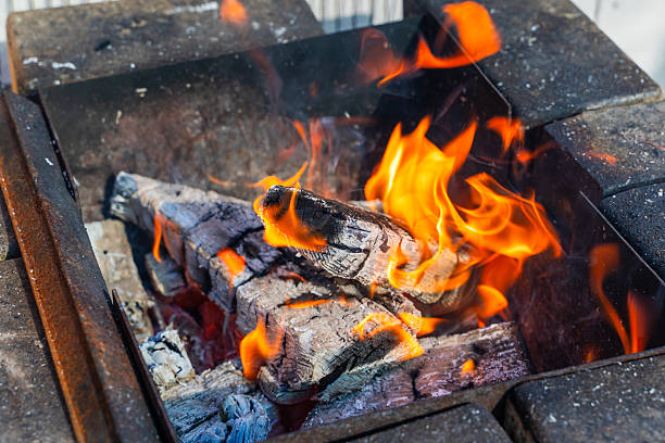 istock Fire burning in a barbecue close-up 2213496871