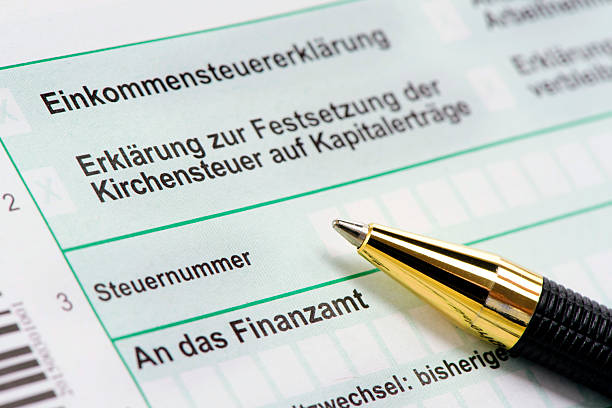 istock Tax return for the tax office 2213499382