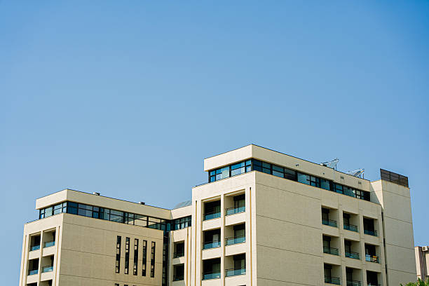 istock Small modern building in Albania 2213500905