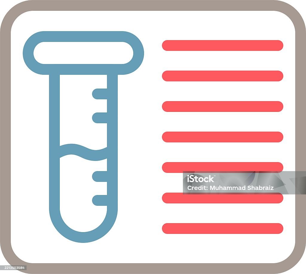 Genetic Testing Kit Line Multi Color Stock Illustration - Download ...