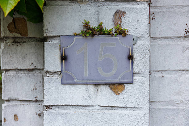 istock House address, number 15, in Paris 2213514984