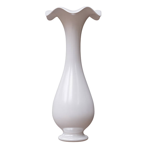 istock Ceramic vase isolated on white. Decoration pot for home interior design 2213516287