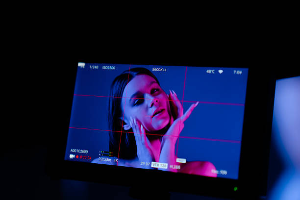 istock Digital Camera Display Captures Artistic Female Portrait in Studio 2213521690