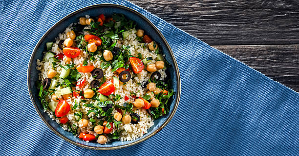 istock A plate of couscous served with vegetables and chickpeas 2213521774